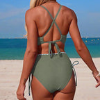 Ailani - Women’s High-Waist Triangle Bikini Set
