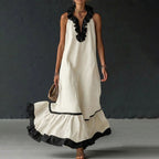 Aimee - Women's Tiered Ruffle Hem Maxi Dress
