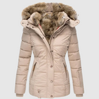 Alexa - Women's Faux Fur Lined Hooded Puffer Jacket