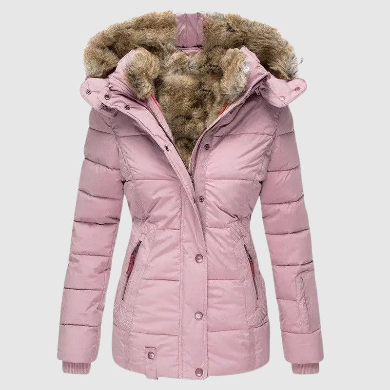 Alexa - Women's Faux Fur Lined Hooded Puffer Jacket