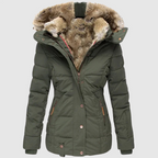 Alexa - Women's Faux Fur Lined Hooded Puffer Jacket