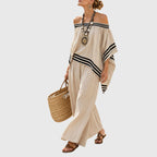 Allison - Women’s Relaxed Fit Off-Shoulder Co-ord Set