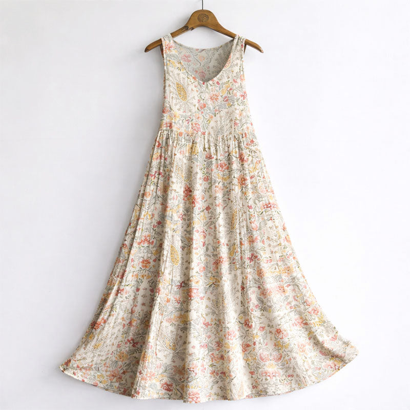 Alyssa - Women's Boho Sleeveless Tank Maxi Dress