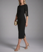 Anayah - Women's Split-Sleeve Fitted Dress
