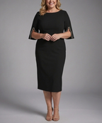 Anayah - Women's Split-Sleeve Fitted Dress