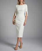 Anayah - Women's Split-Sleeve Fitted Dress