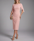 Anayah - Women's Split-Sleeve Fitted Dress