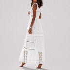 Angela - Women's Boho Lace Sleeveless Maxi Dress