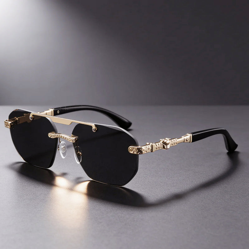 Aria - Geometric Frameless Tinted Sunglasses