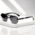 Aria - Geometric Frameless Tinted Sunglasses
