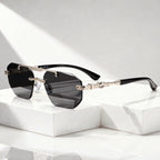Aria - Geometric Frameless Tinted Sunglasses