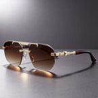 Aria - Geometric Frameless Tinted Sunglasses