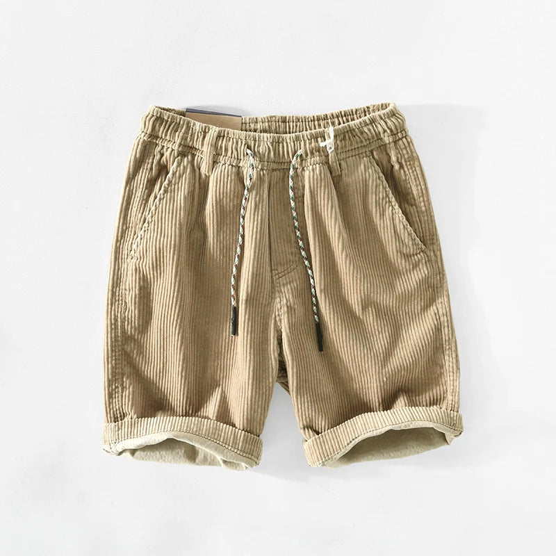 Austin - Men's Corduroy Relaxed Fit Pocket Shorts