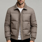 Austin - Men's Snap-Button Puffer Bomber Jacket 2