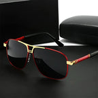 Avanor -  Geometric Metal Aviator Sunglasses