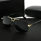 Avanor -  Geometric Metal Aviator Sunglasses