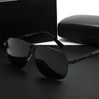 Avanor -  Geometric Metal Aviator Sunglasses