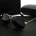 Avanor -  Geometric Metal Aviator Sunglasses