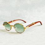 Avery - Unisex Classic Metal Rim Circle Sunglasses