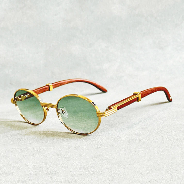 Avery - Unisex Classic Metal Rim Circle Sunglasses