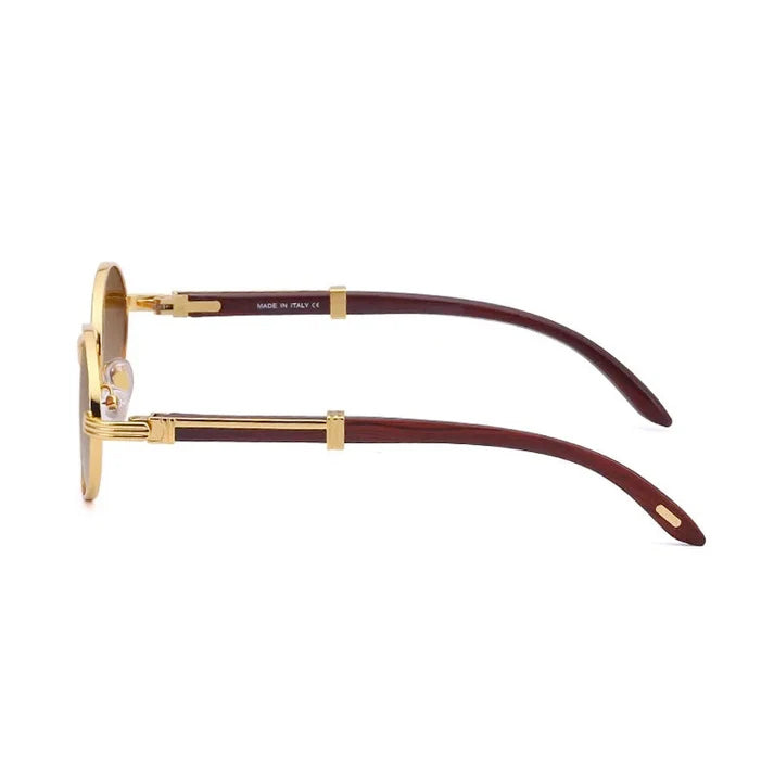 Avery - Unisex Classic Metal Rim Circle Sunglasses