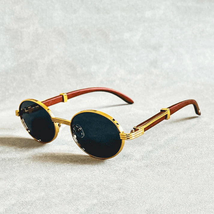 Avery - Unisex Classic Metal Rim Circle Sunglasses