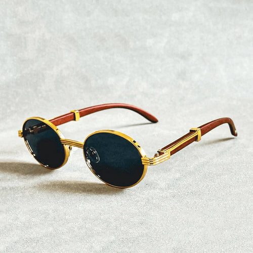 Avery - Unisex Classic Metal Rim Circle Sunglasses