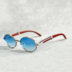 Avery - Unisex Classic Metal Rim Circle Sunglasses