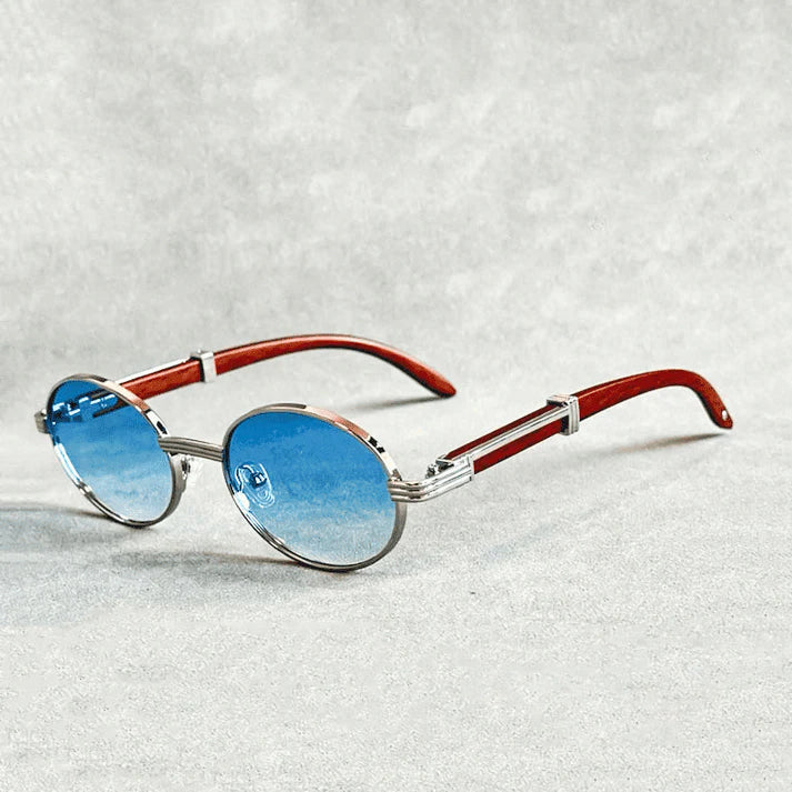 Avery - Unisex Classic Metal Rim Circle Sunglasses