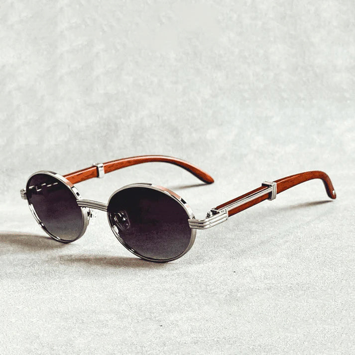 Avery - Unisex Classic Metal Rim Circle Sunglasses