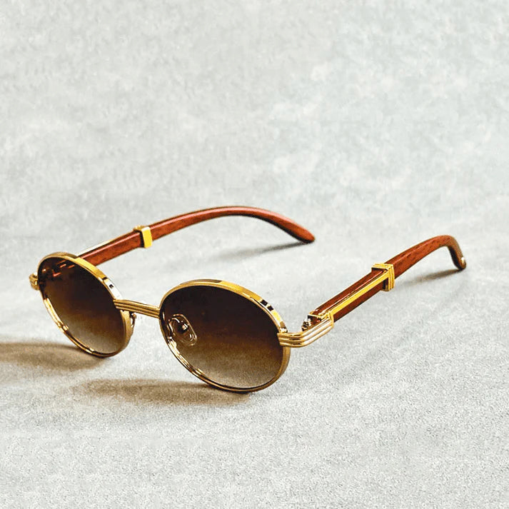 Avery - Unisex Classic Metal Rim Circle Sunglasses