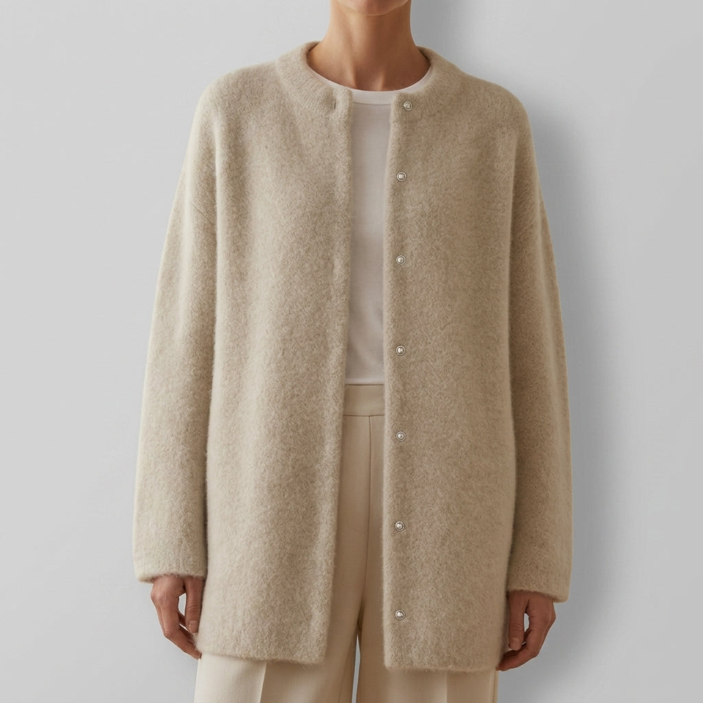 Bella - Women's Oversized Wool Cardigan