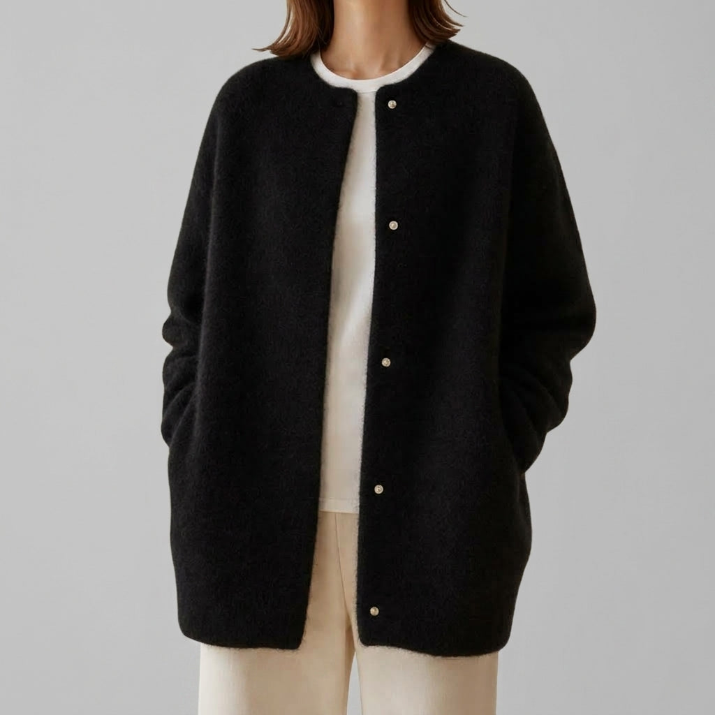 Bella - Women's Oversized Wool Cardigan