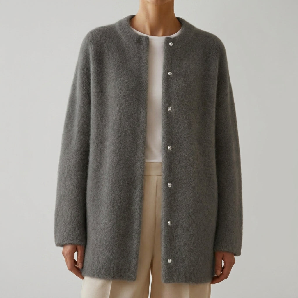 Bella - Women's Oversized Wool Cardigan