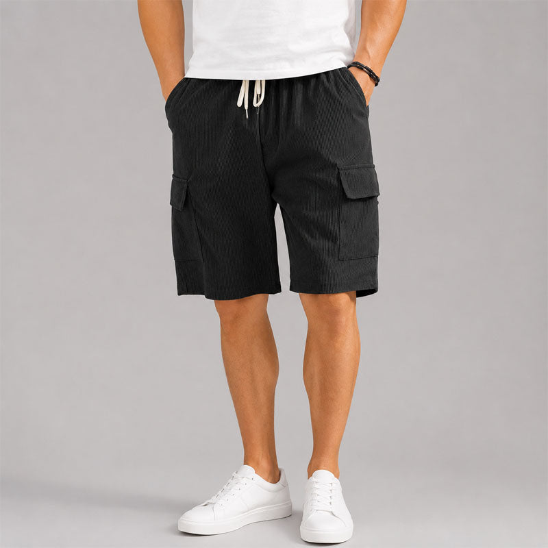 Blake - Men's Cargo Drawstring Shorts with Side Pockets