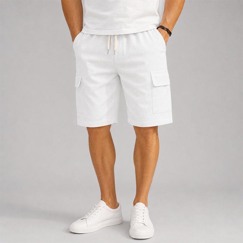 Blake - Men's Cargo Drawstring Shorts with Side Pockets
