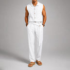 Blake - Men's Sleeveless Shirt and Cross-Over Pants Set