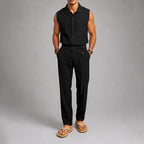 Blake - Men's Sleeveless Shirt and Cross-Over Pants Set