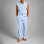 Blake - Men's Sleeveless Shirt and Cross-Over Pants Set