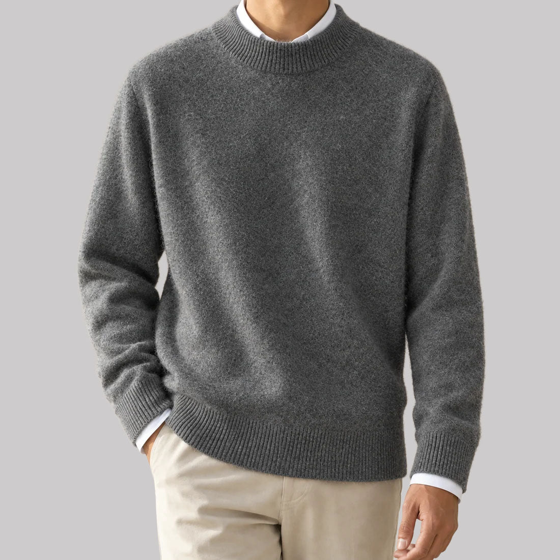 Blake - Men’s Classic Crew Neck Knit Sweater