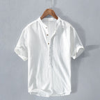 Bradley - Men's Lightweight Mandarin Collar Casual Shirt