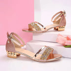 Brianna - Women's Rhinestone Ankle Strap Dress Sandals