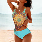Brianna - Women’s Boho Print Tankini Swimsuit Set