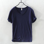 Brody - Men's Cotton Casual V-Neck T-Shirt
