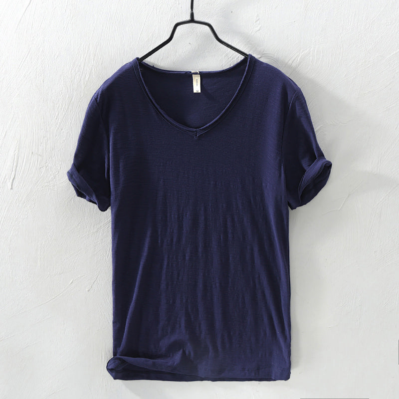 Brody - Men's Cotton Casual V-Neck T-Shirt