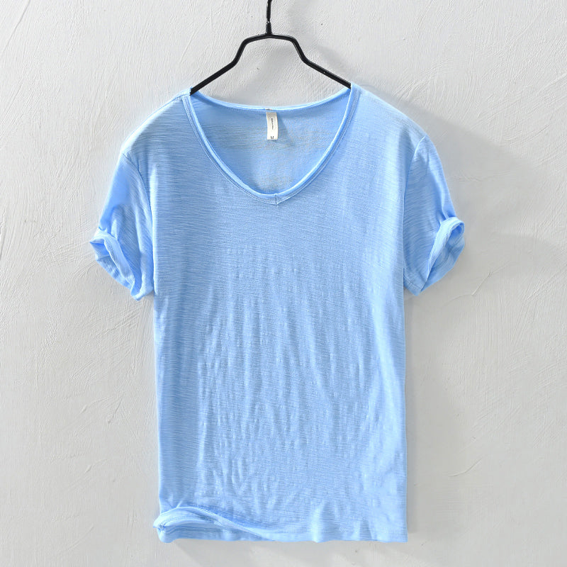 Brody - Men's Cotton Casual V-Neck T-Shirt