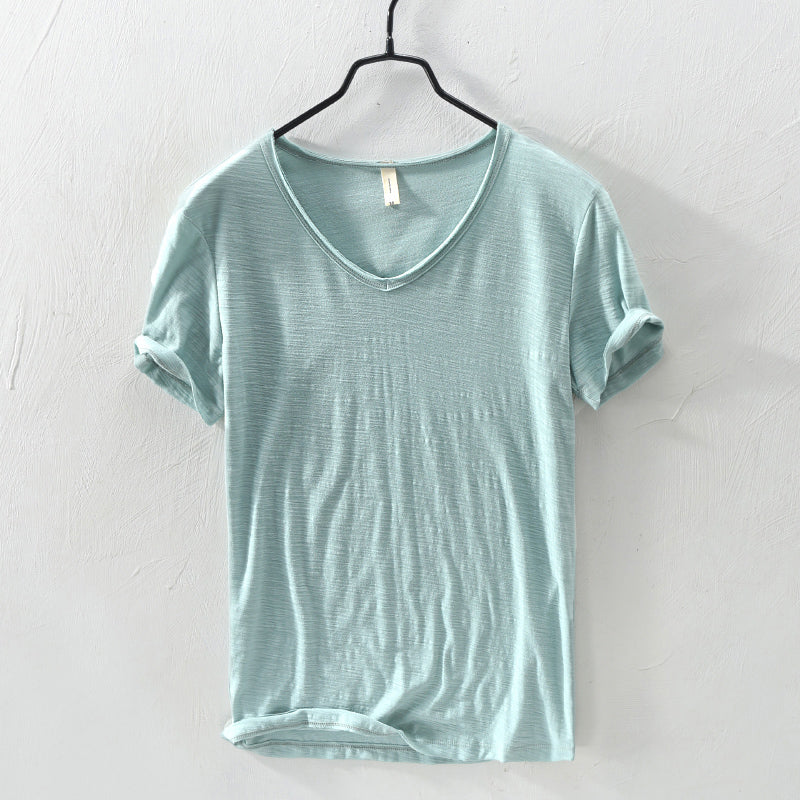 Brody - Men's Cotton Casual V-Neck T-Shirt