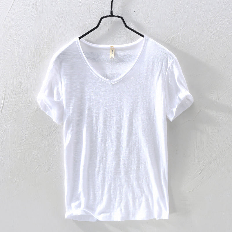 Brody - Men's Cotton Casual V-Neck T-Shirt