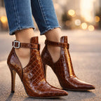 Brooklyn - Women's Pointed-Toe Ankle-Strap Dress Booties