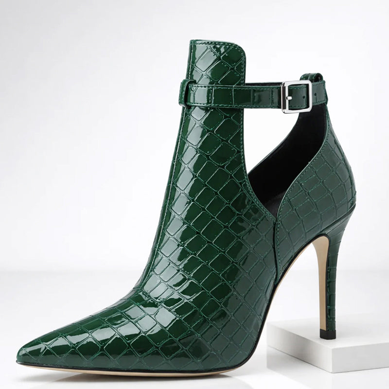 Brooklyn - Women's Pointed-Toe Ankle-Strap Dress Booties